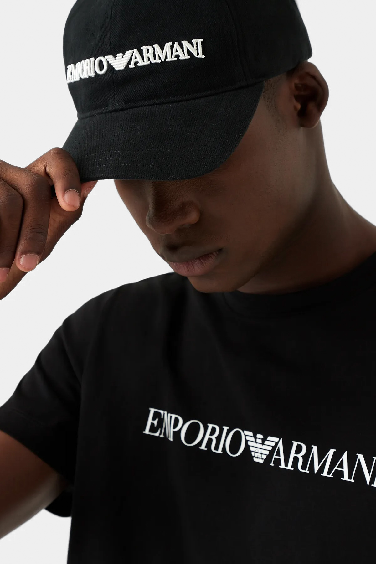 Чорна кепка Emporio Armani 